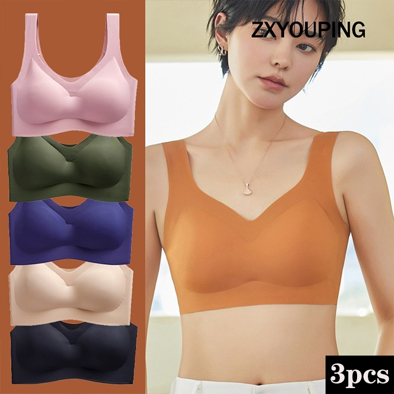 Underwire Bra Padded - 3PCS Sexy Sports Bra Seamless Bra