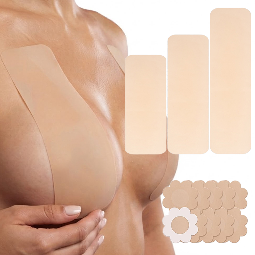6Pcs Precut Silicone Boob Tape - огляд і ціна Strapless Bra Adhesive