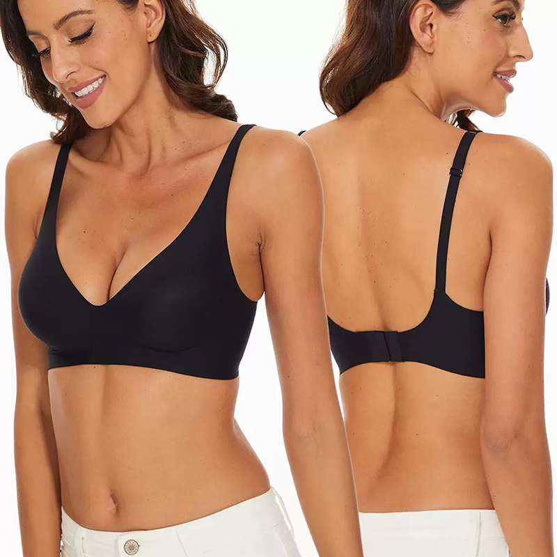 Sexy Seamless Jelly Bra S-4XL  - огляд і ціна Plunge Bra Push Up