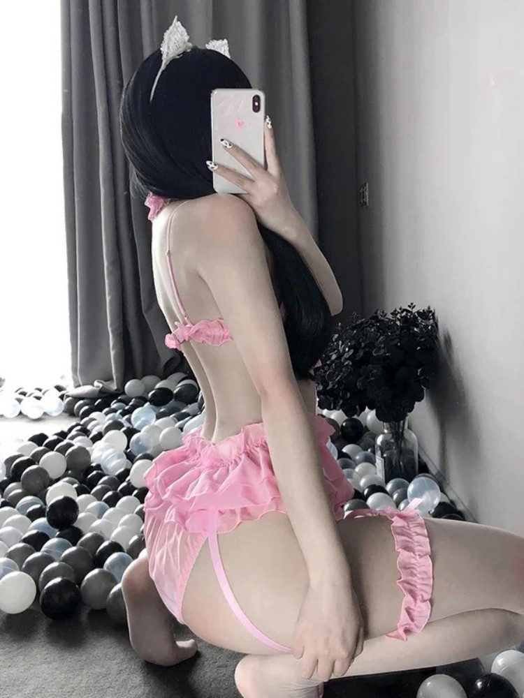 Women Sexy Erotic Lingerie Set - огляд і ціна Lace Bralette Set